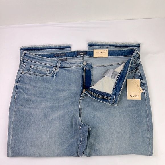 NYDJ New Women’s 20W Lift x Tuck Barbara Bootcut Ankle Fray Hem Stretchy Jean - Picture 5 of 10